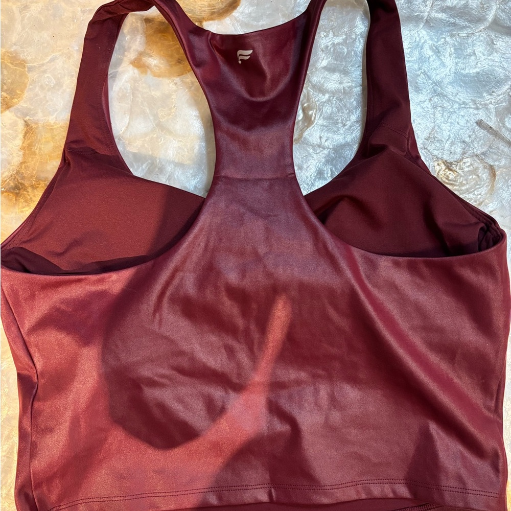 NWT Fabletics Women's Burgundy Sports Bra L